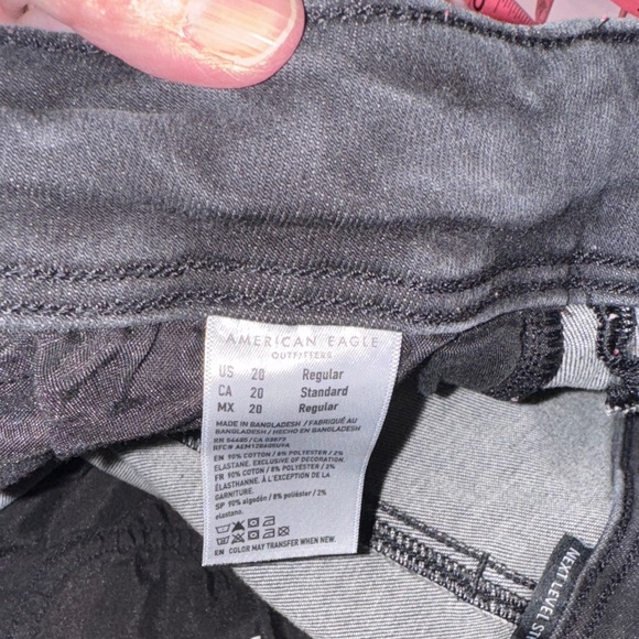 American Eagle Outfitters Women's Black  Charcoal Gray Jeans - Picture 9 of 9